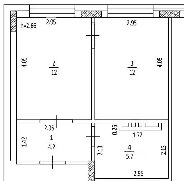 1-к кв. Башкортостан, Уфа ул. Шафиева, 44/1 (34.0 м) - Фото 1
