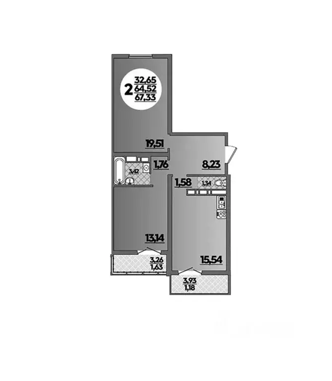 2-к кв. Краснодарский край, Новороссийск ул. Имени Владимира Бута, ... - Фото 1