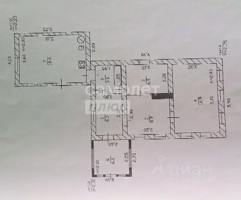 Дом в Краснодарский край, Каневская ст-ца ул. Лиманная, 20 (61 м) - Фото 2