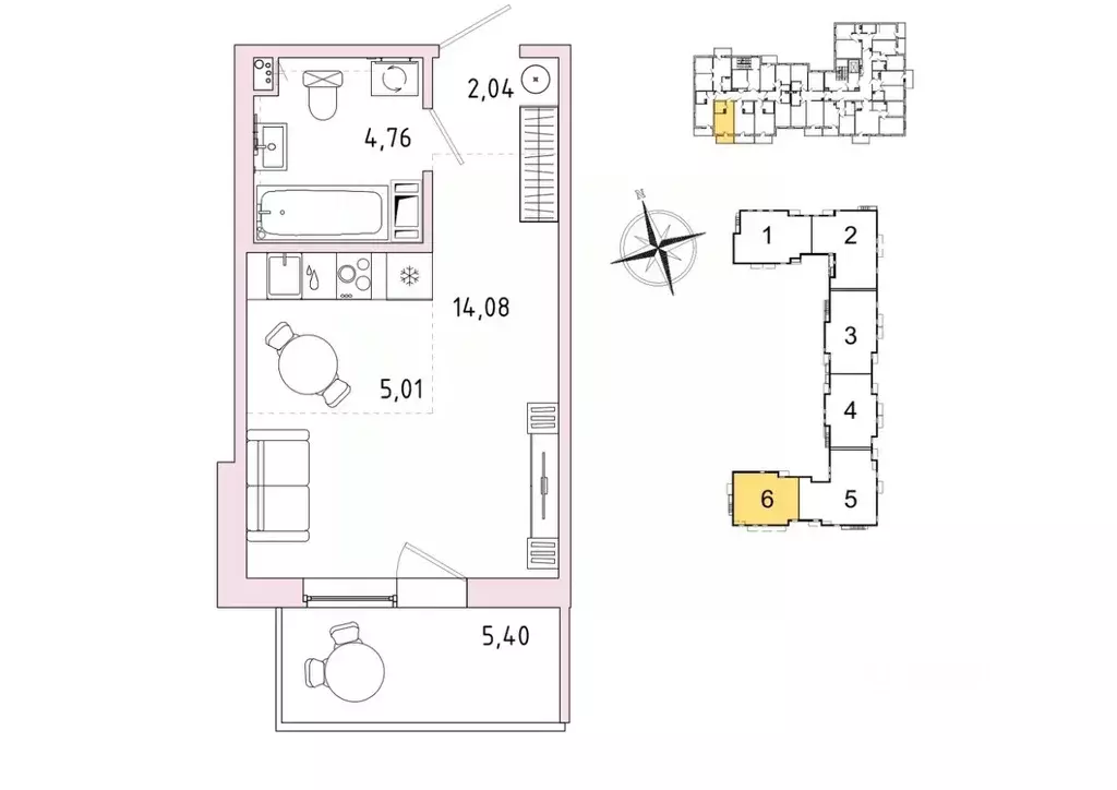 1-к кв. Ленинградская область, Гатчина Въезд мкр,  (27.51 м) - Фото 0