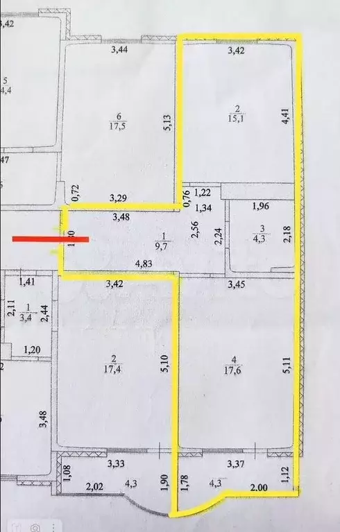 1-к кв. Оренбургская область, Оренбург ул. Гаранькина, 21/1 (46.8 м) - Фото 1
