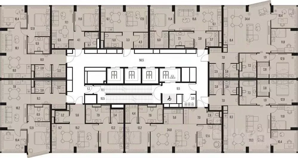 2-к кв. Москва Летниковская ул., 11к1 (36.0 м) - Фото 1