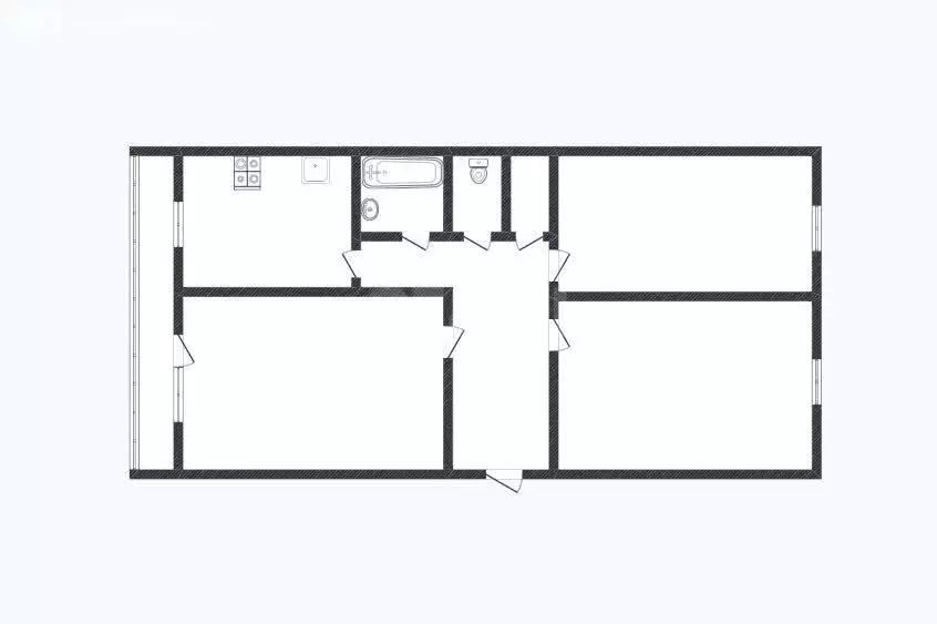 3-комнатная квартира: село Армёнки, Октябрьская улица, 7 (64.3 м) - Фото 1