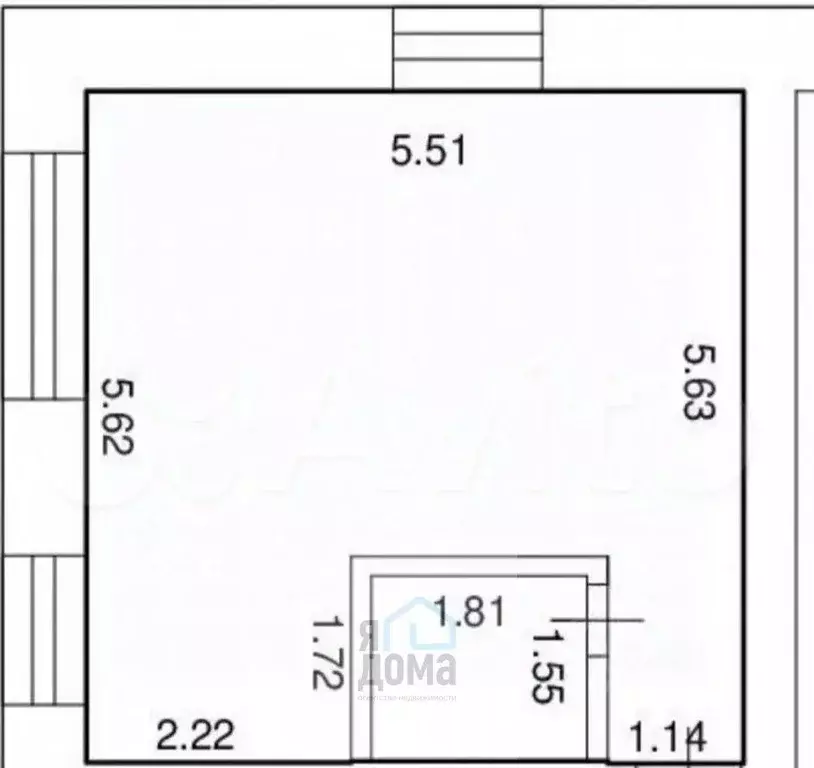 Студия Томская область, Томск Енисейская ул., 25 (30.0 м) - Фото 1