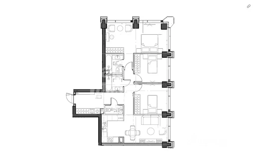 3-к кв. Москва ул. 4-я Марьиной рощи, 10к3 (87.2 м) - Фото 2