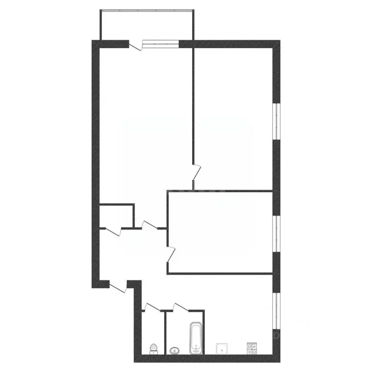 3-к кв. Калужская область, Боровск ул. Некрасова, 3 (51.3 м) - Фото 2