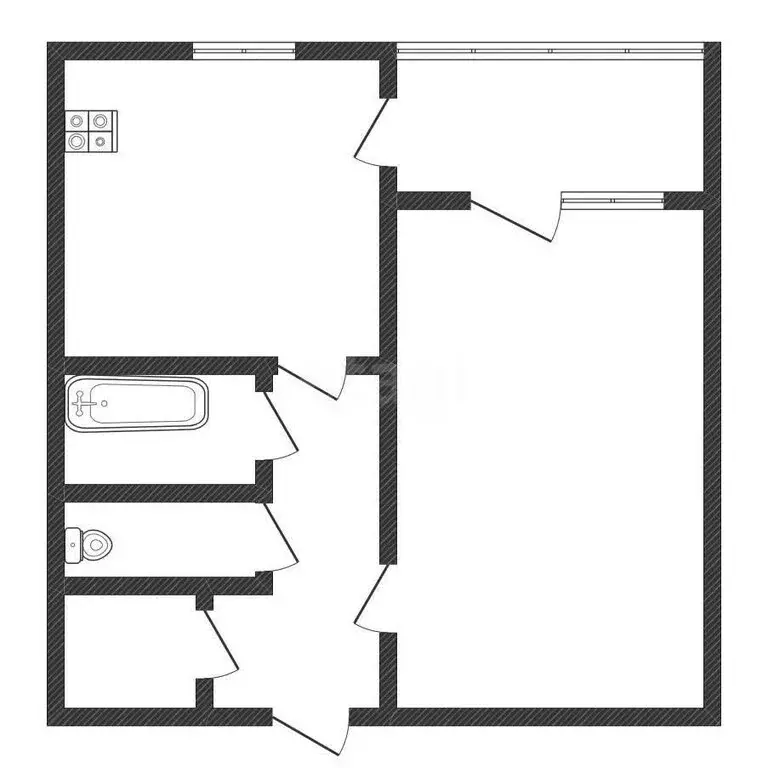 1-комнатная квартира: Черкесск, улица Лободина, 72 (32 м) - Фото 2