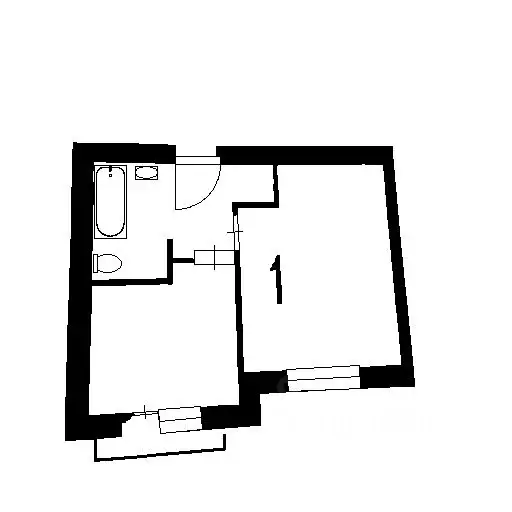 1-к кв. Московская область, Ступино городской округ, с. Верзилово, ... - Фото 2