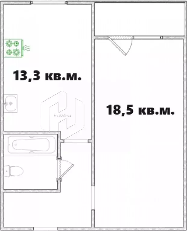 1-к кв. Мордовия, Саранск ул. Сущинского, 22А (40.0 м) - Фото 1