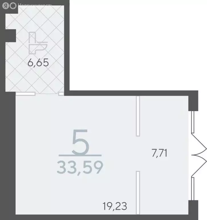 Офис (33.59 м) - Фото 2
