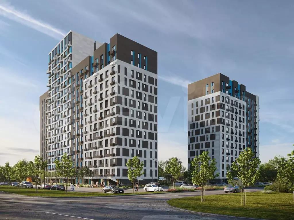 3-к. квартира, 58,6 м, 13/19 эт. - Фото 1