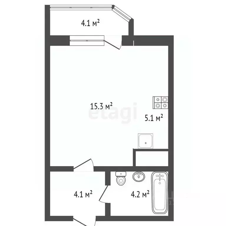 Студия Новосибирская область, Новосибирск ул. Дуси Ковальчук, 244 ... - Фото 2