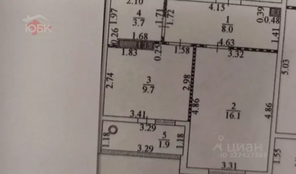 1-к кв. Крым, Евпатория ул. Чапаева, 28Д (40.0 м) - Фото 2