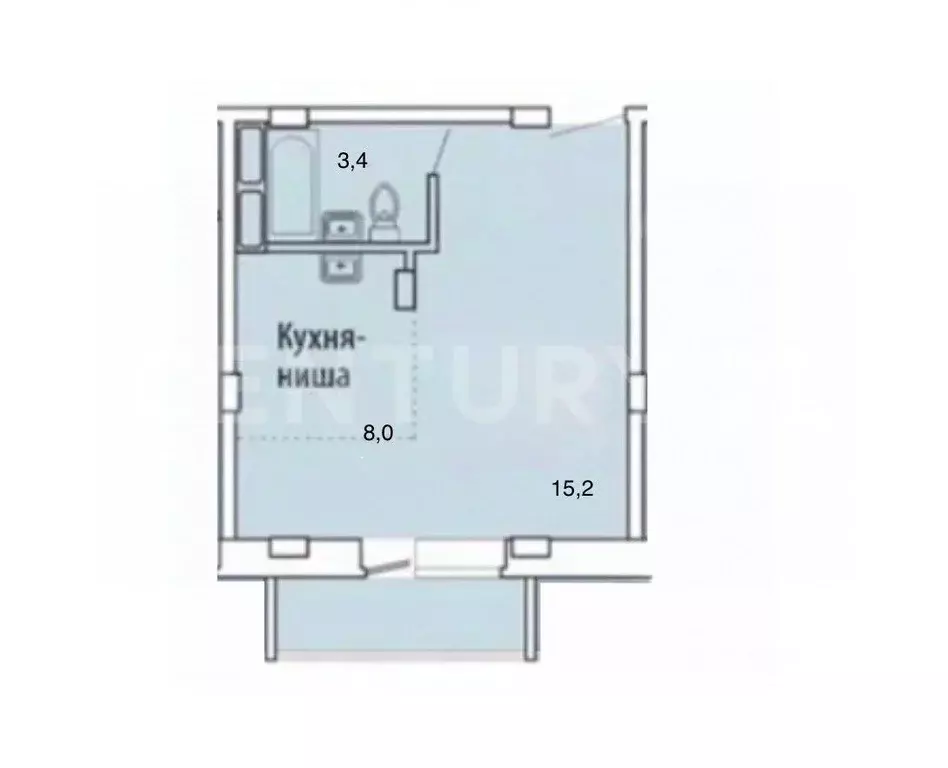 Студия Чувашия, Чебоксары ул. А.В. Асламаса, 11 (29.0 м) - Фото 2