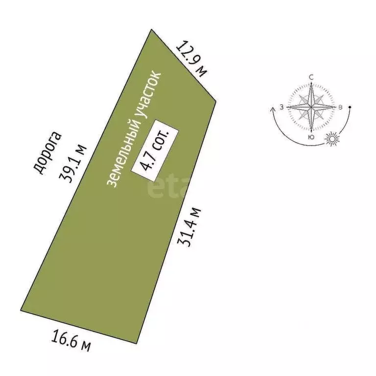 Участок в Севастополь с. Осипенко,  (4.72 сот.) - Фото 2