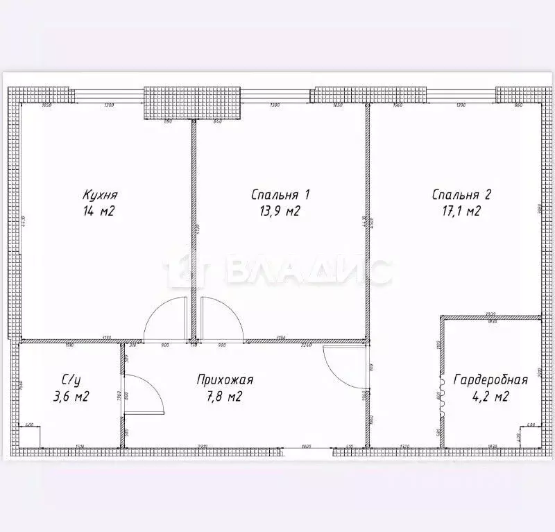 2-к кв. Москва ул. Архитектора Власова, 71к2 (60.6 м) - Фото 2