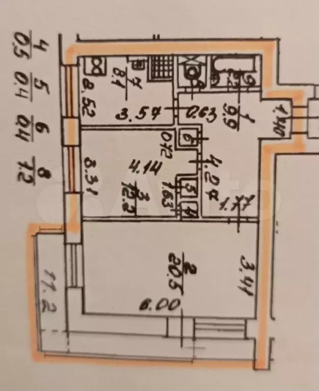 2-к. квартира, 55 м, 9/17 эт. - Фото 0