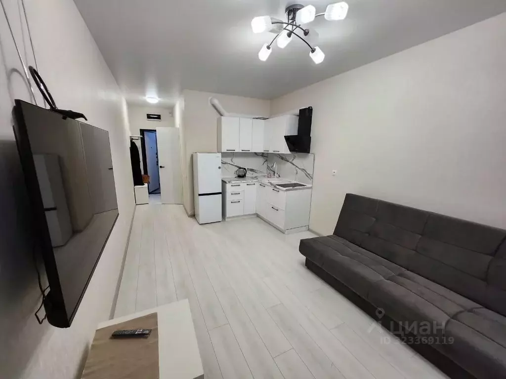 Студия Краснодарский край, Краснодар Новознаменский жилрайон, ул. ... - Фото 1