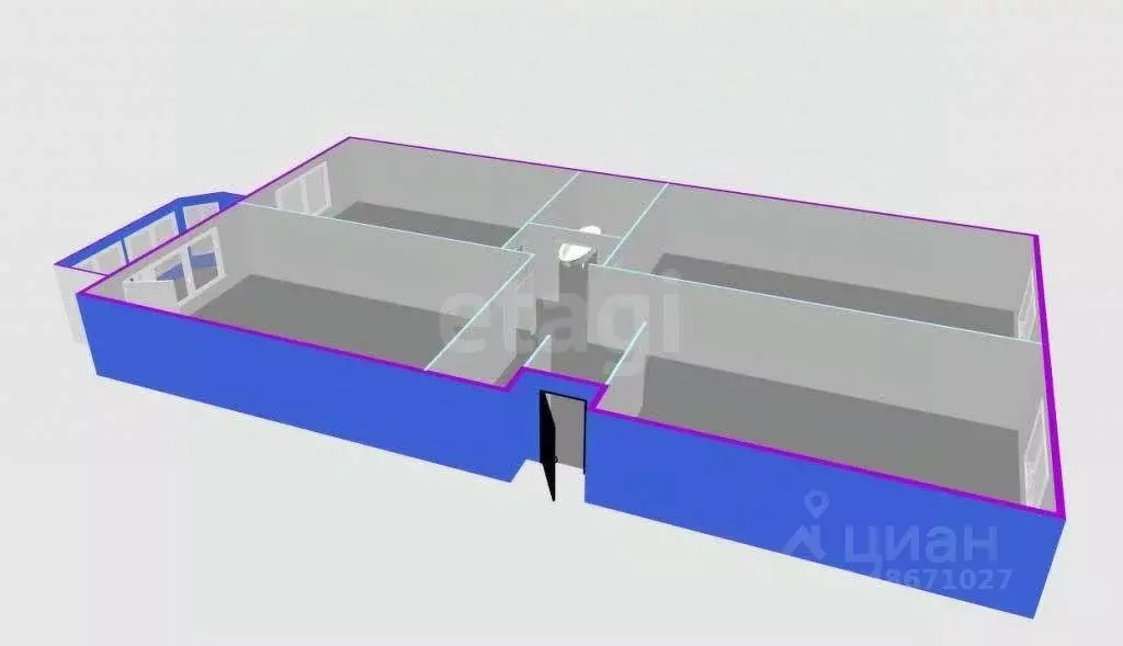 3-к кв. Сахалинская область, Южно-Сахалинск ул. А.О. Емельянова, 35А ... - Фото 1