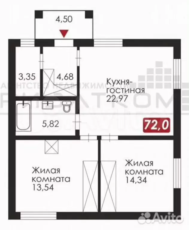 Дом 72 м на участке 4,5 сот. - Фото 0