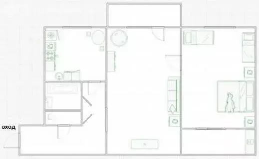 2-комнатная квартира: Люберцы, улица Мира, 11 (45 м) - Фото 1