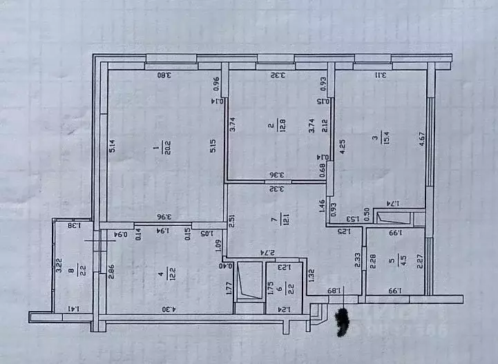 3-к кв. Татарстан, Казань ул. Габдуллы Кариева, 4А (81.6 м) - Фото 1