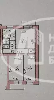 Продаётся 3-к квартира, 70.7 м - Фото 0