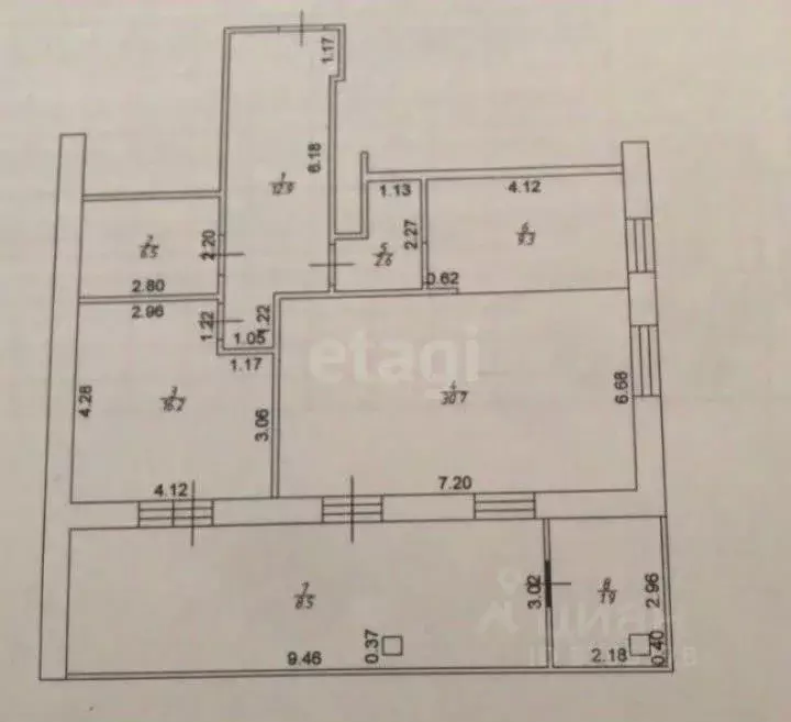 2-к кв. Татарстан, Казань ул. Толстого, 14А (108.9 м) - Фото 0