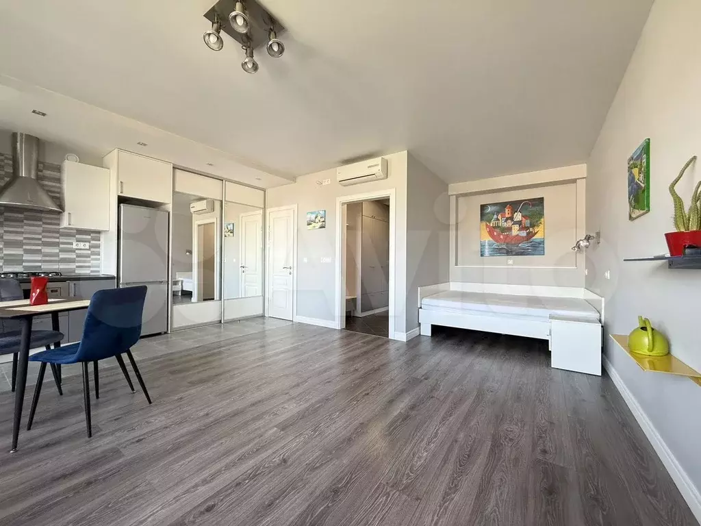 Квартира-студия, 42 м, 9/9 эт. - Фото 1