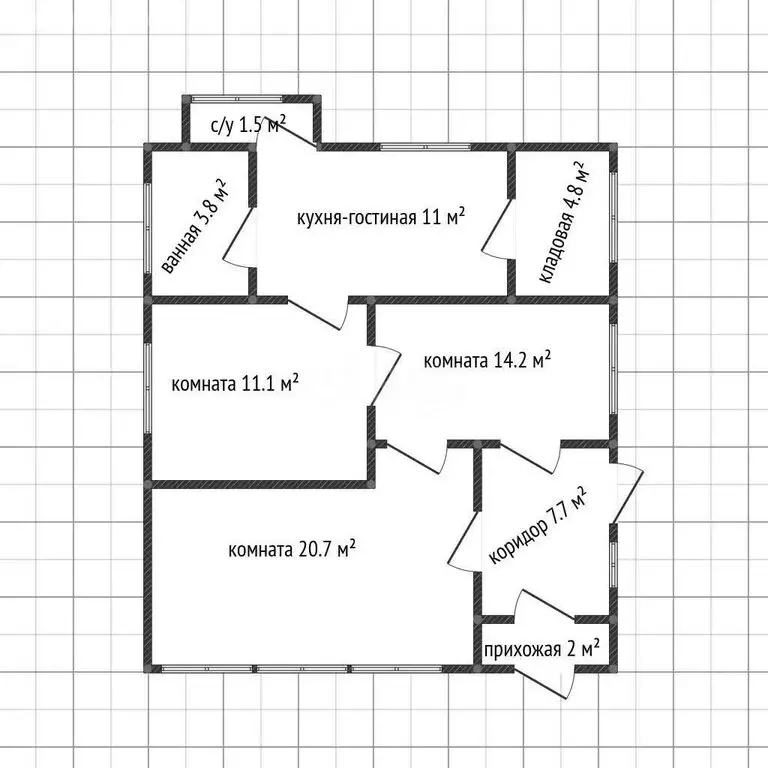 Дом в Майкоп, Пролетарская улица (74.1 м) - Фото 1