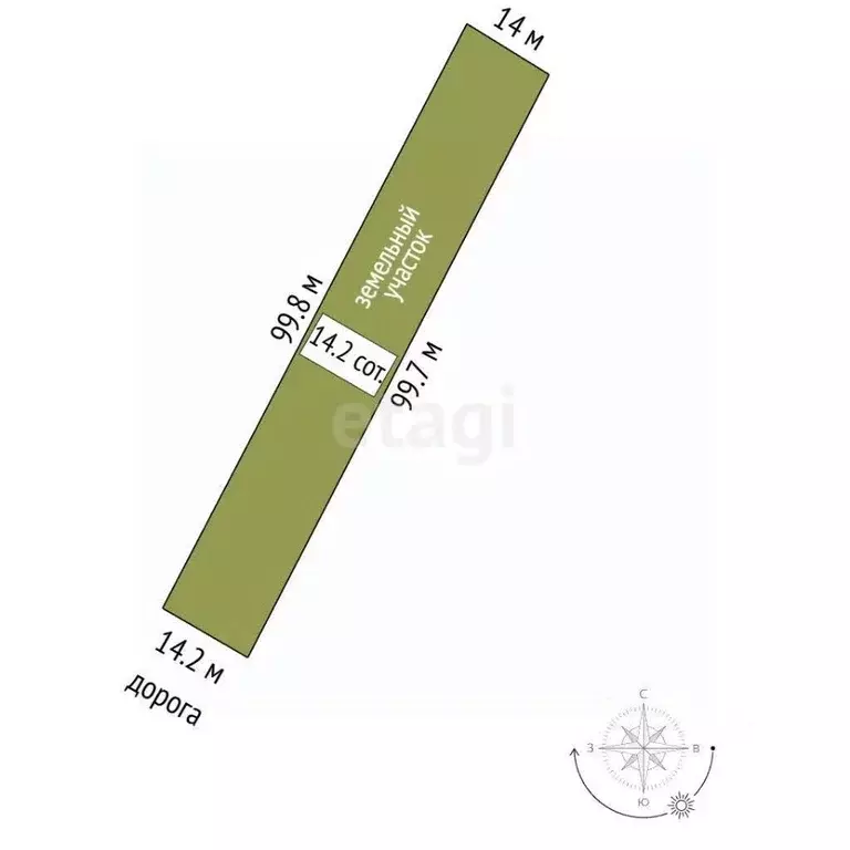 Участок в Калужская область, Малоярославец Рассветная ул. (14.15 сот.) - Фото 1