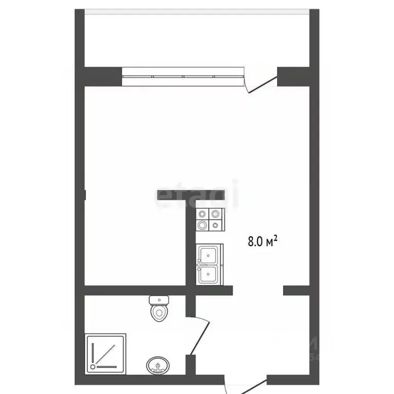 2-к кв. Крым, Ялта муниципальный округ, Ливадия пгт ул. Виноградная, ... - Фото 2
