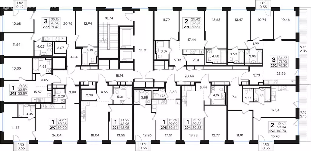 3-комнатная квартира: Нижний Новгород, Нижегородский район (71.47 м) - Фото 1