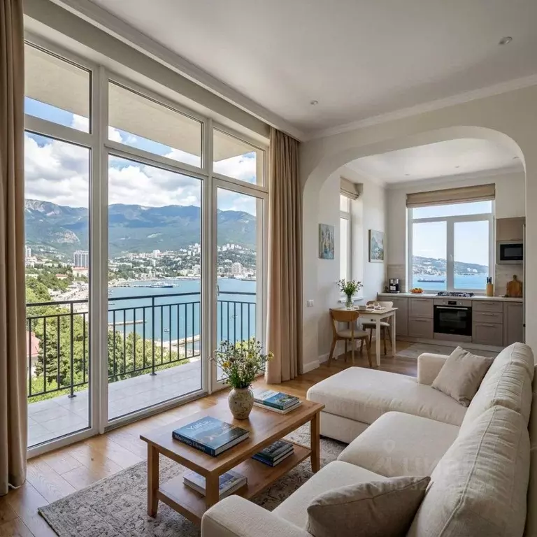 2-к кв. Крым, Ялта наб. Имени В.И. Ленина, 31Б (53.4 м) - Фото 1