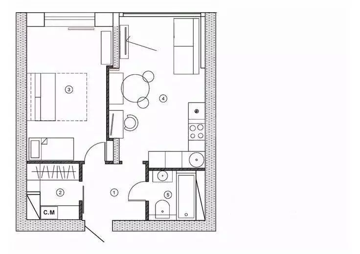 1-к кв. Тверская область, Калининский муниципальный округ, д. Кривцово ... - Фото 2
