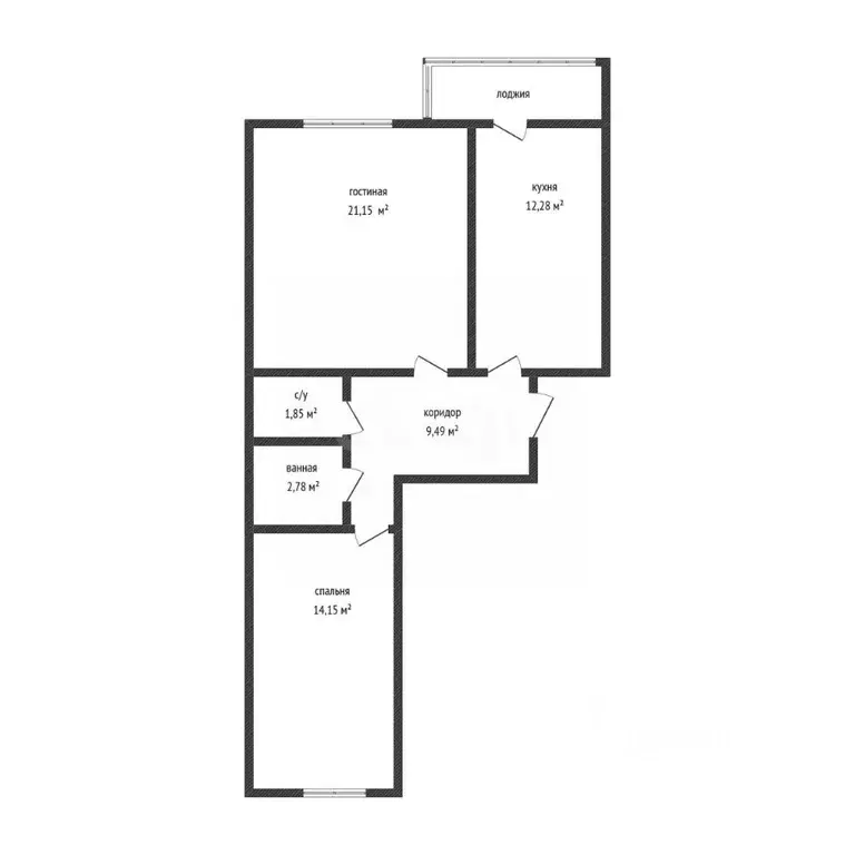 2-к кв. Воронежская область, Воронеж Московский просп., 48Б (64.1 м) - Фото 2