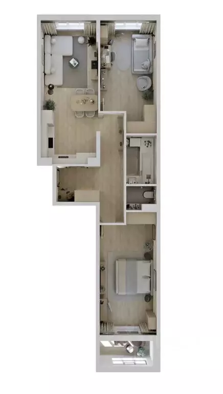 3-к кв. Саха (Якутия), Якутск ул. Чкалова, 39А (67.04 м) - Фото 0