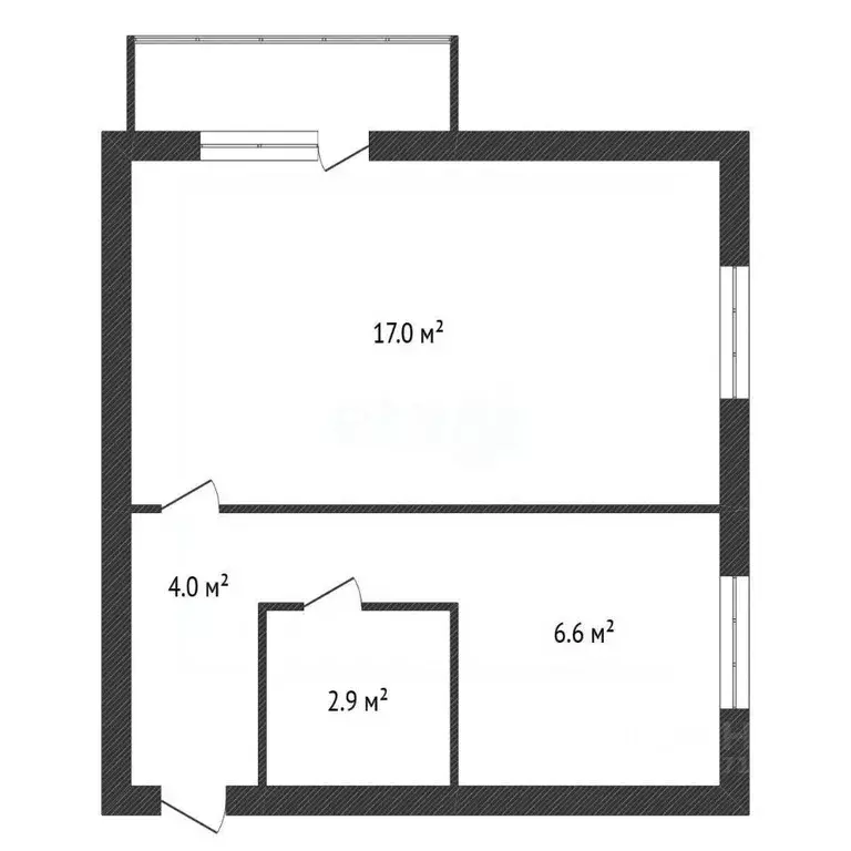 1-к кв. Калужская область, Балабаново Боровский район, Балабаново-1 ... - Фото 2