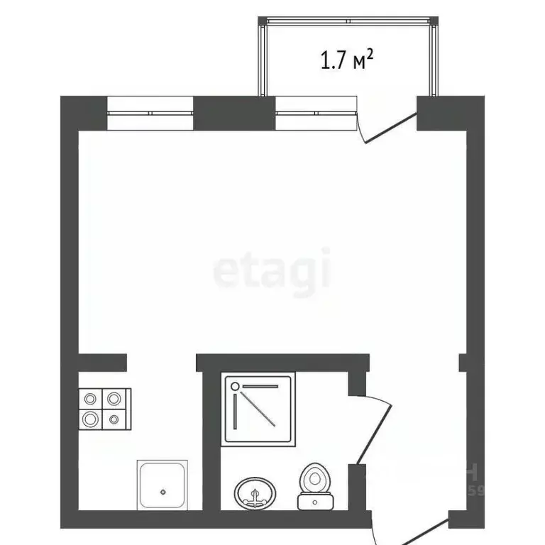Студия Саха (Якутия), Якутск ул. Чайковского, 2/7 (16.1 м) - Фото 2