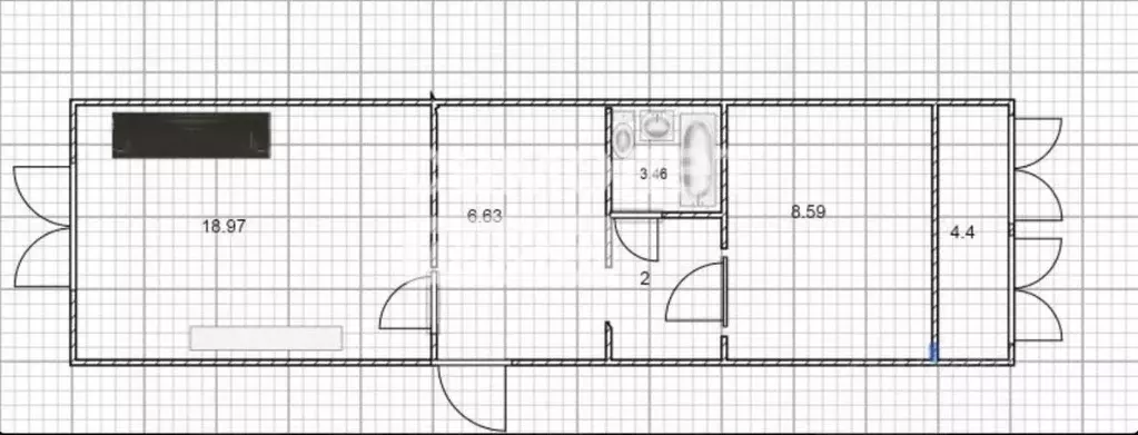 1-к кв. Ульяновская область, Ульяновск просп. Созидателей, 82 (37.6 м) - Фото 2