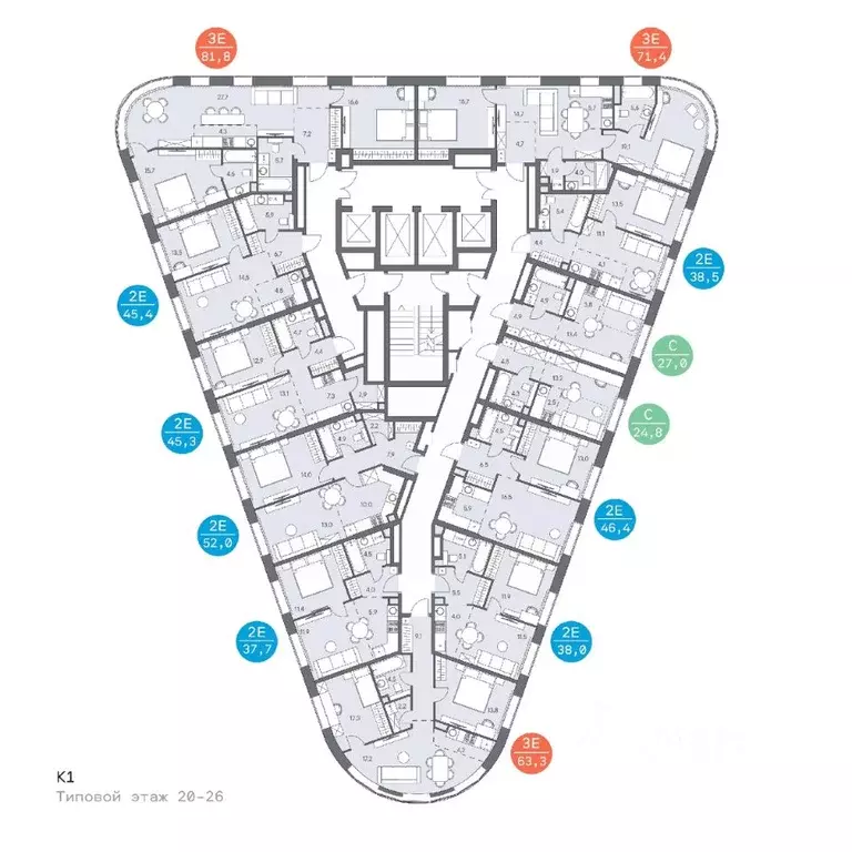 3-к кв. Москва ш. Боровское (дублер) (66.8 м) - Фото 1