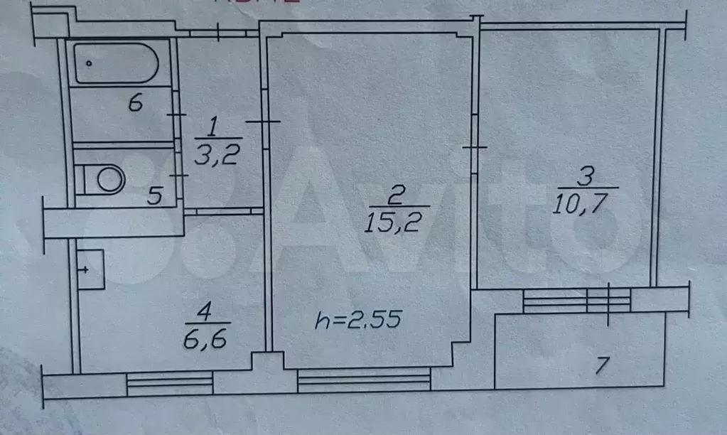 2-к. квартира, 40 м, 4/9 эт. - Фото 0