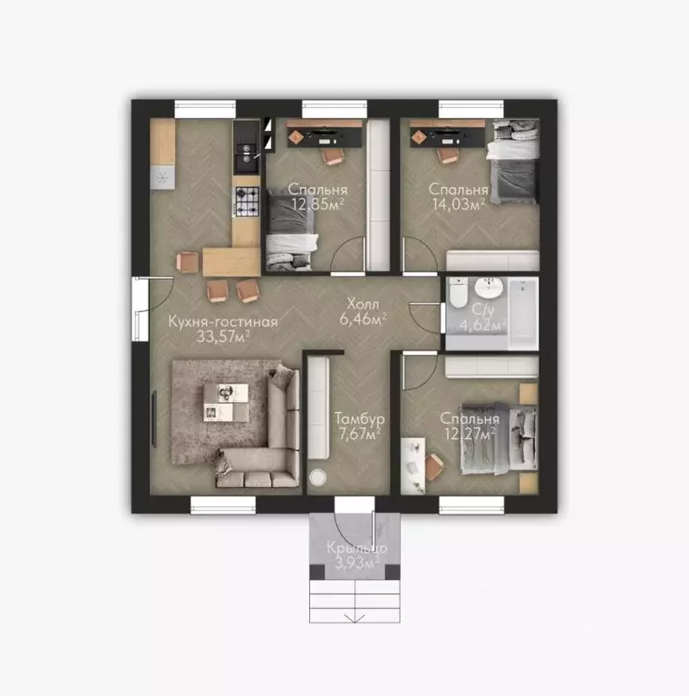 Дом в Татарстан, Зеленодольский район, Большекургузинское с/пос, с. ... - Фото 2