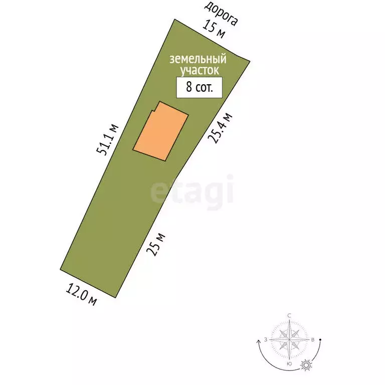 Дом в Омская область, рабочий посёлок Любинский, улица Ленина (47.9 м) - Фото 1