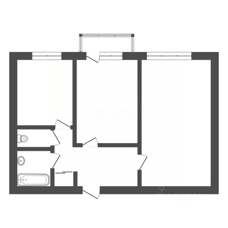 2-к кв. Амурская область, Тында ул. Красная Пресня, 9 (42.0 м) - Фото 2