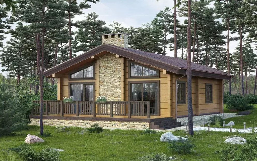 Дом в Ленинградская область, Приозерский район, Ромашкинское с/пос, ... - Фото 1