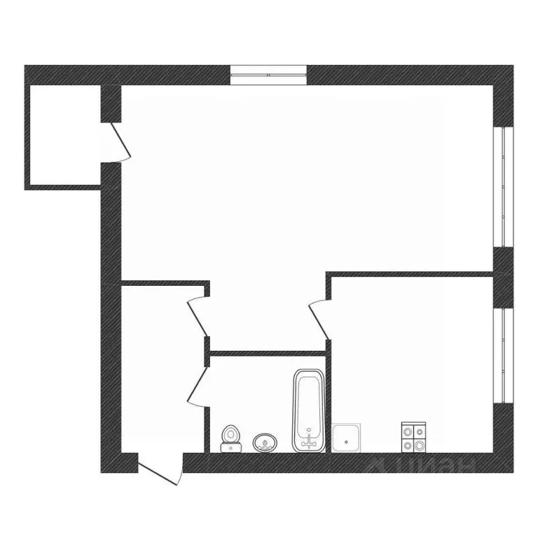 1-к кв. Калужская область, Обнинск просп. Ленина, 68 (32.0 м) - Фото 2