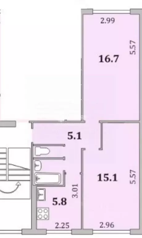 Комната Мурманская область, Мурманск ул. Виктора Миронова, 6 (15.0 м) - Фото 1