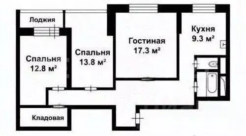 3-к кв. Москва Славянский бул., 9к6 (71.0 м) - Фото 1