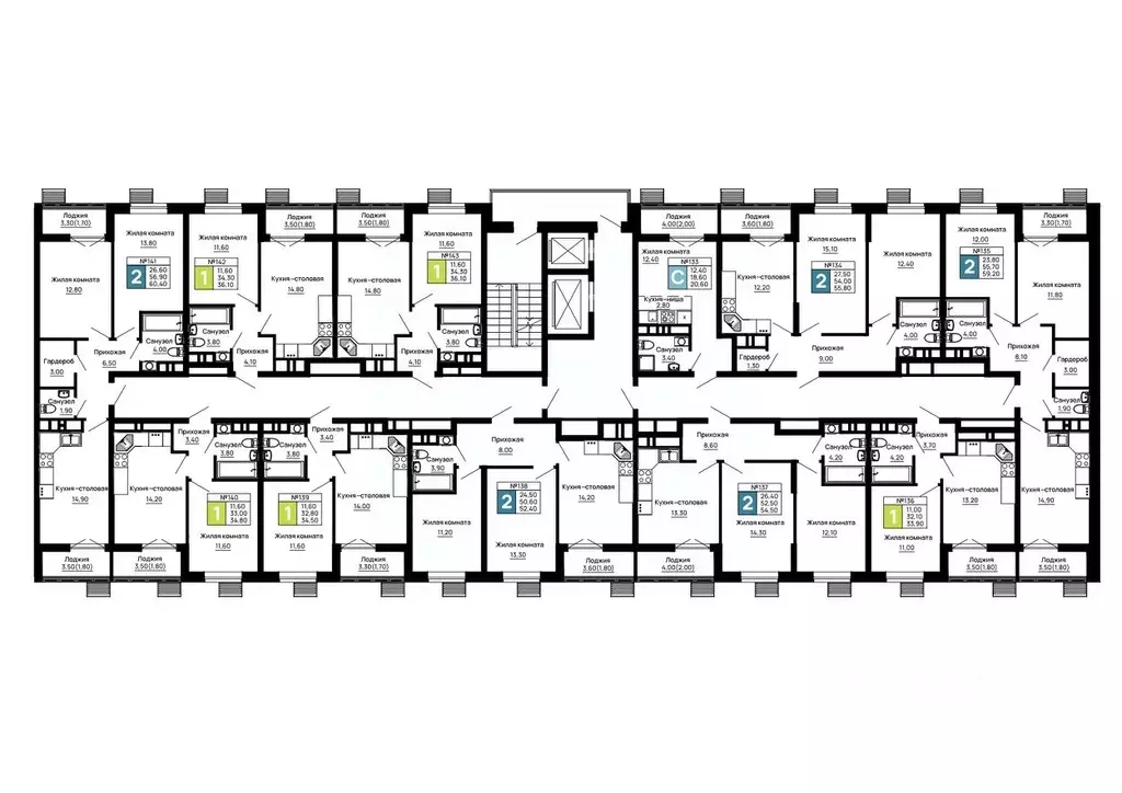 2-к кв. Адыгея, Тахтамукайский район, Яблоновский пгт  (55.8 м) - Фото 2